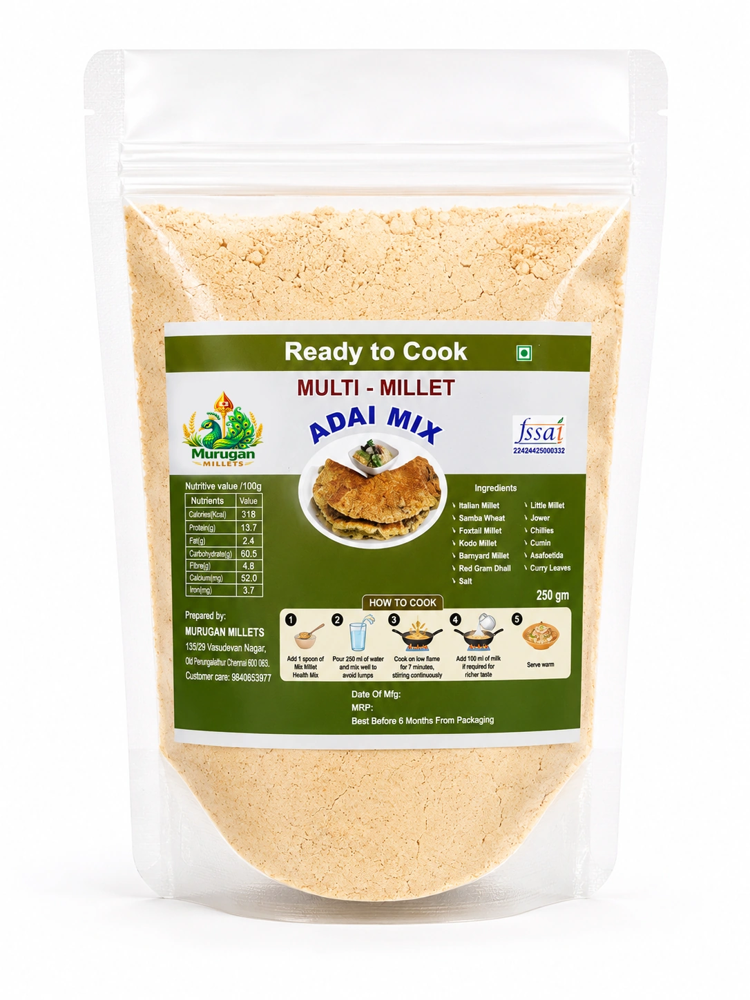 Multi Millet Adai Mix