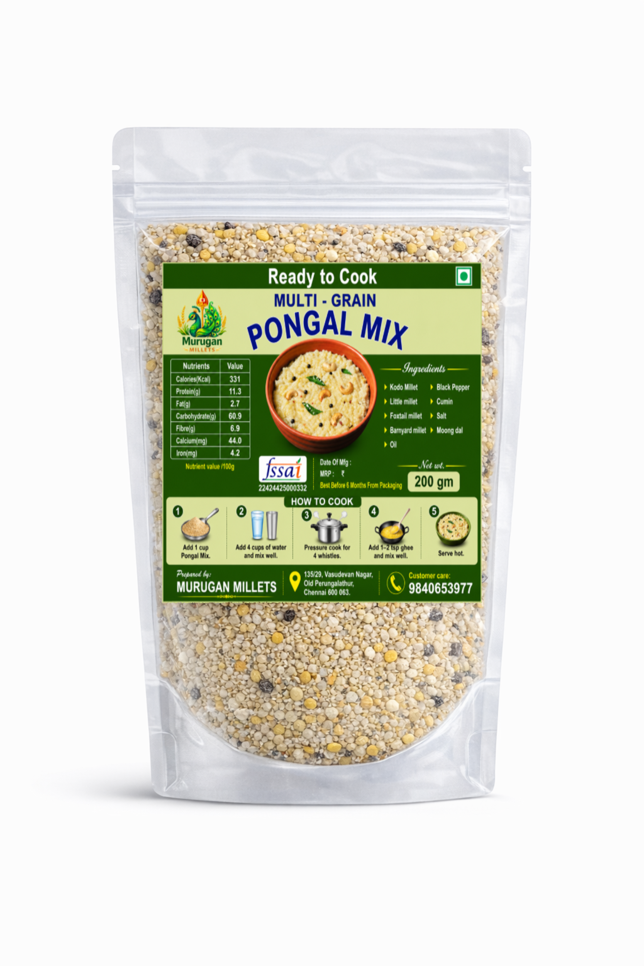 Multi Grain Pongal Mix